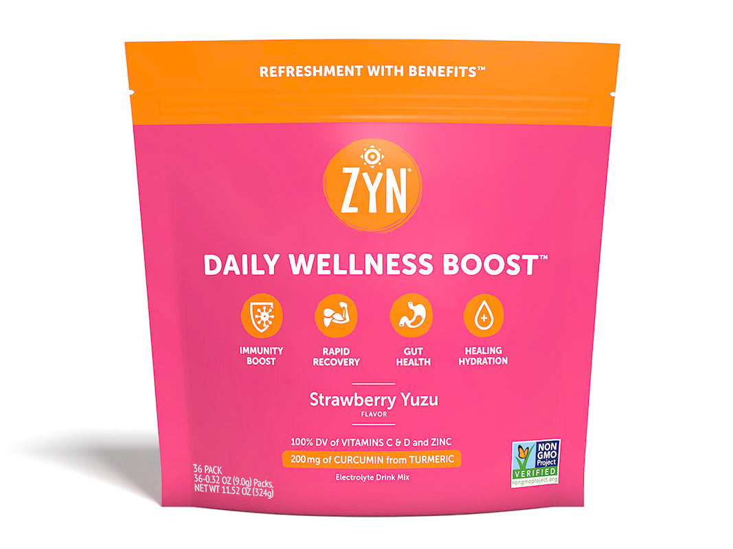 Strawberry Yuzu Turmeric Electrolyte Drink Mix - Wholesale (bag of 25 packets)
