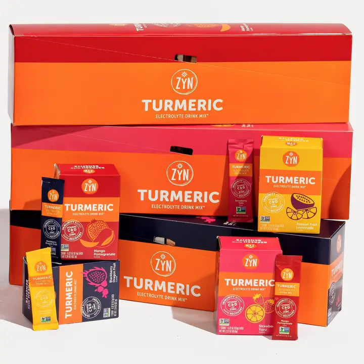 Mango Pomegranate Turmeric Electrolyte Drink Mix Cartons - Wholesale (Sleeve)