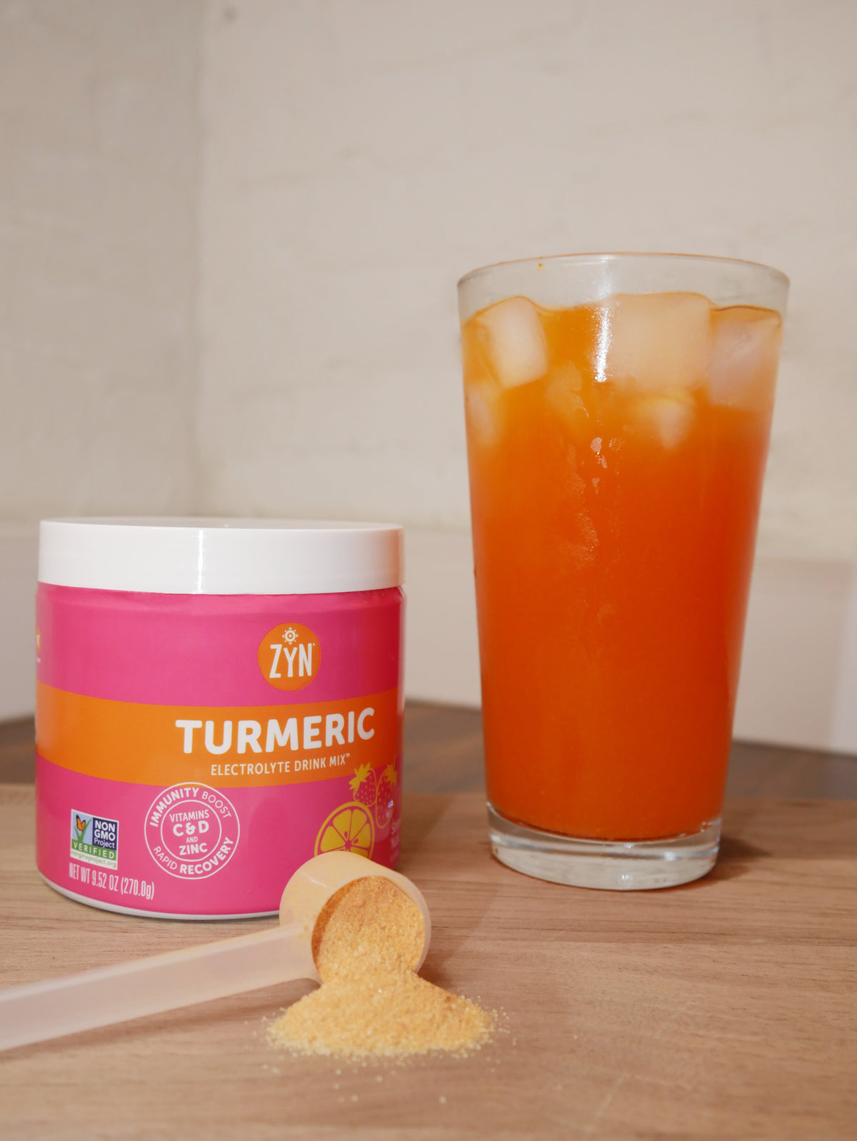 Turmeric Electrolyte Drink Mix Canister - Strawberry Yuzu