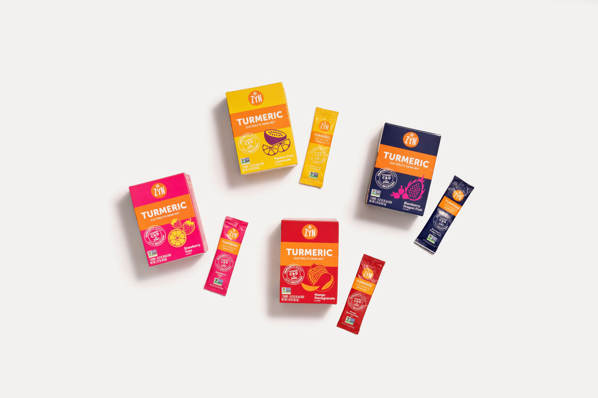 Mango Pomegranate Turmeric Electrolyte Drink Mix Cartons - Wholesale (Sleeve)