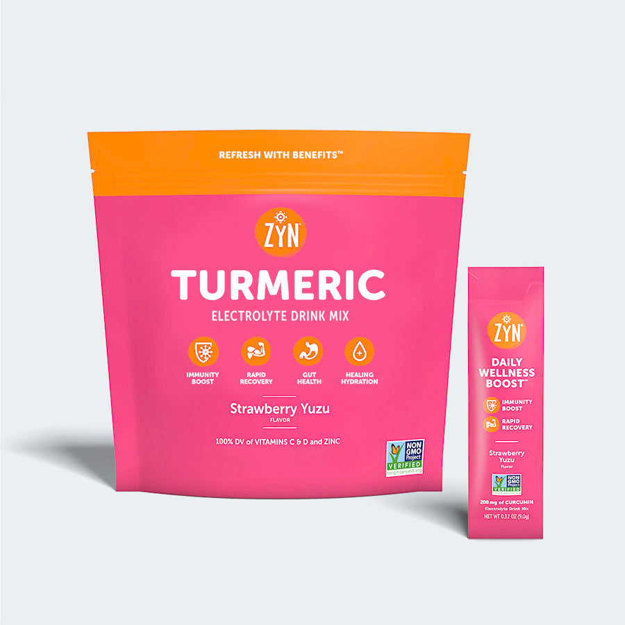 Turmeric Electrolyte Drink Mix  -                                                             Strawberry Yuzu