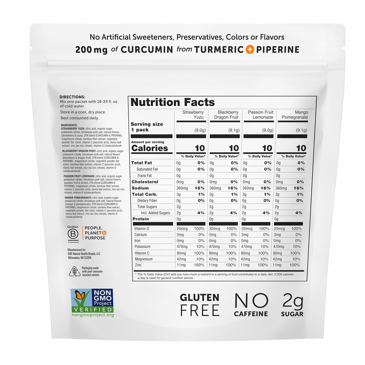 Turmeric Electrolyte Drink Mix - Variety Pack