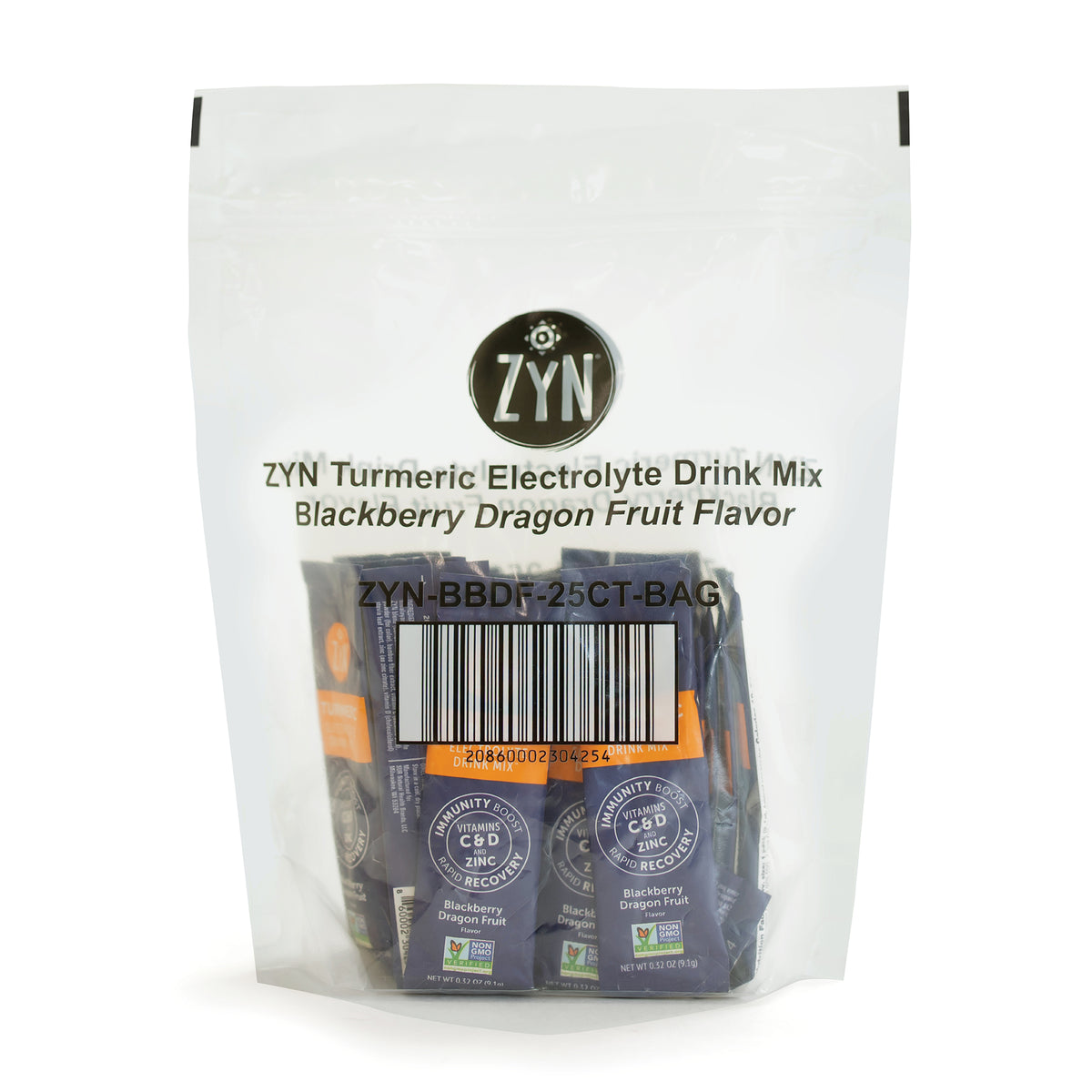 Blackberry Dragon Fruit Turmeric Electrolyte Drink Mix - Wholesale (bag of 25 packets)