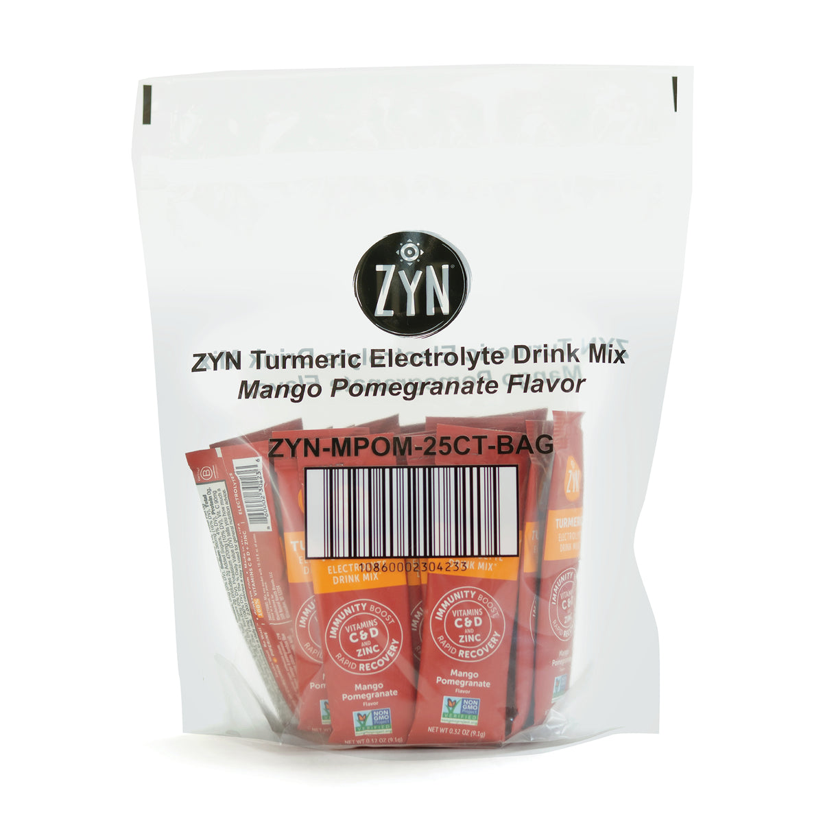 Mango Pomegranate Turmeric Electrolyte Drink Mix - Wholesale (bag of 25 packets)