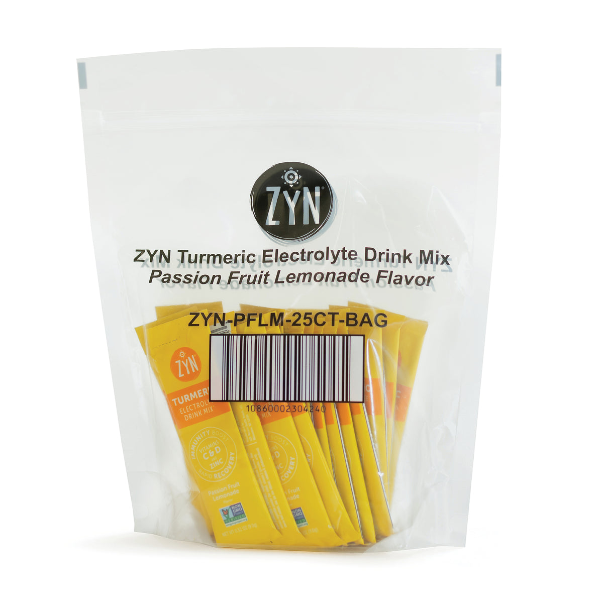 Passion Fruit Lemonade Turmeric Electrolyte Drink Mix - Wholesale (bag of 25 packets)