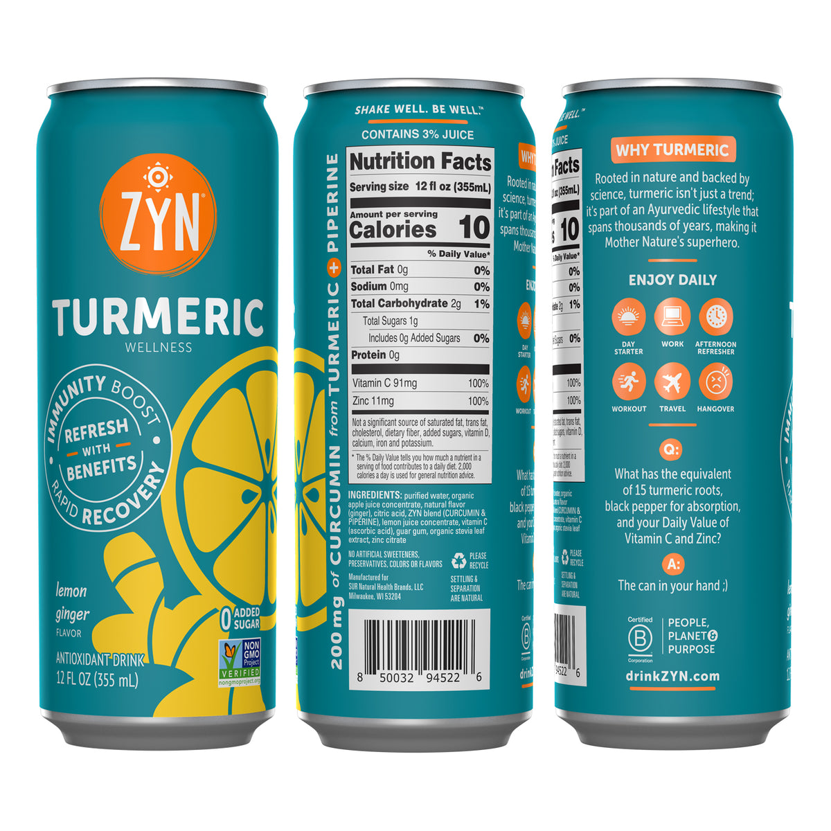 Turmeric Wellness Drink   -                                                                                                             Lemon Ginger