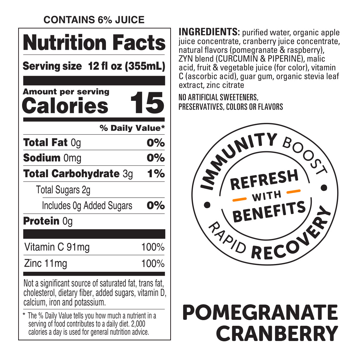 Turmeric Wellness Drink -                                                               Pomegranate Cranberry